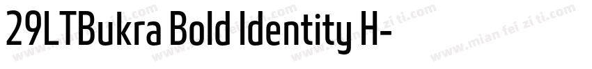 29LTBukra Bold Identity H字体转换